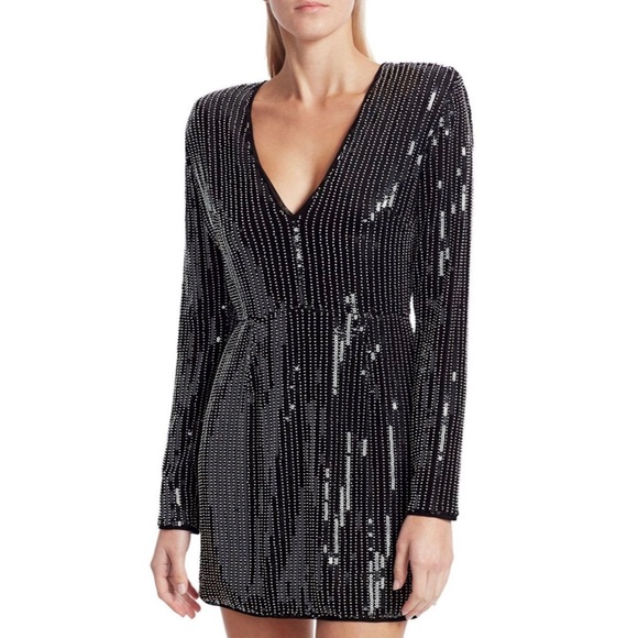 haney Dresses & Skirts - CYBER MONDAY🪐 Haney Black Sequin Mini Dress